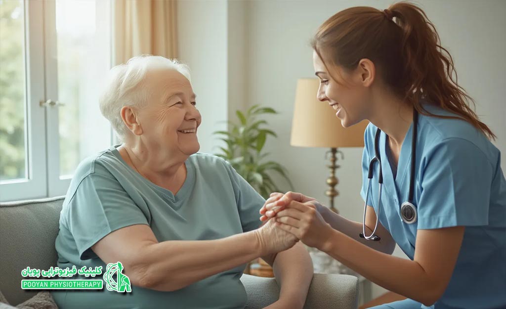 فیزیوتراپی خانم در منزل