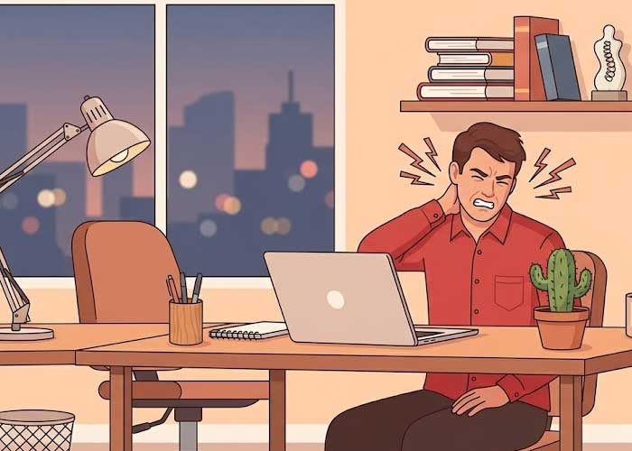 گردن درد کارمندان | درمان خستگی گردن با منیپولیشن